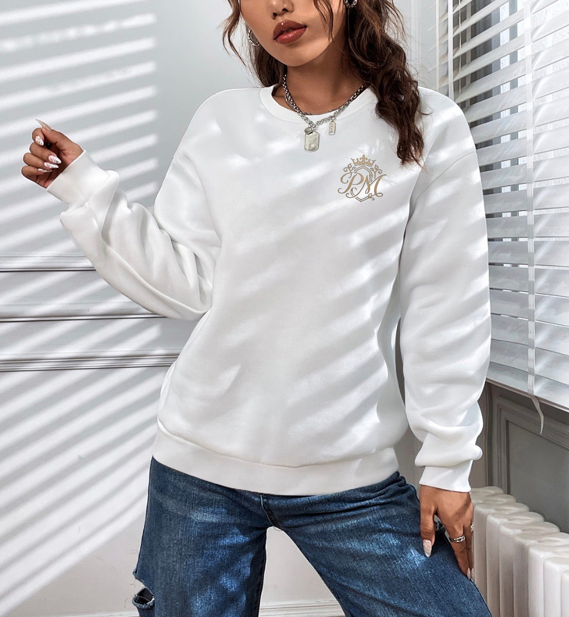 Women’s Long-sleeve cotton hoodie T-shirt